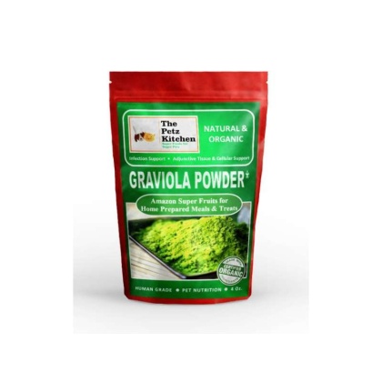 Graviola Leaf & Stem Powder - Infection, Adjunctive Tissue & Cellular Support* - The Petz Kitchen - Organic Human Grade Ingredients For Home Prepared Meals & Treats - 4 Oz