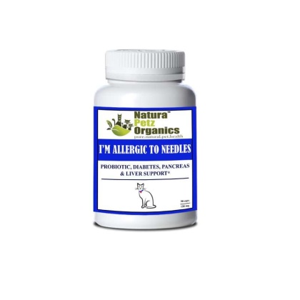 I'm Allergic To Needles - Probiotic, Pancreas & Glucose Support For Dogs & Cats* - CAT/ 90 caps / 250 mg