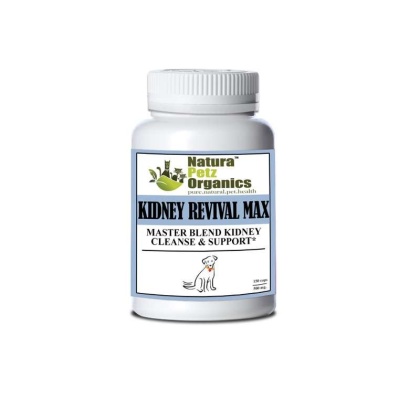 Kidney Revival Max Master Blend Kidney Cleanse & Support Capsules* Adult & Senior Dogs - DOG 150 Caps - 500 mg.