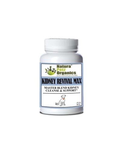 Kidney Revival Max Master Blend Kidney Cleanse & Support Capsules* Adult & Senior Dogs - DOG 150 Caps - 500 mg.