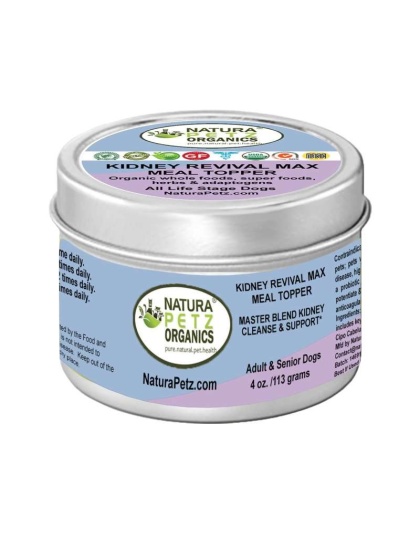 Kidney Revival Max Meal Topper* Master Blend Kidney Cleanse & Support* Adult And Senior Dogs & Cats* - 4 oz.