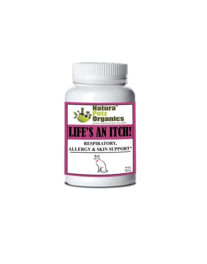 Life'S An Itch Capsules - Respiratory, Allergy & Skin Support* Capsules For Dogs & Cats* - Cat 90 capsules - 300 mg Turkey Flavor
