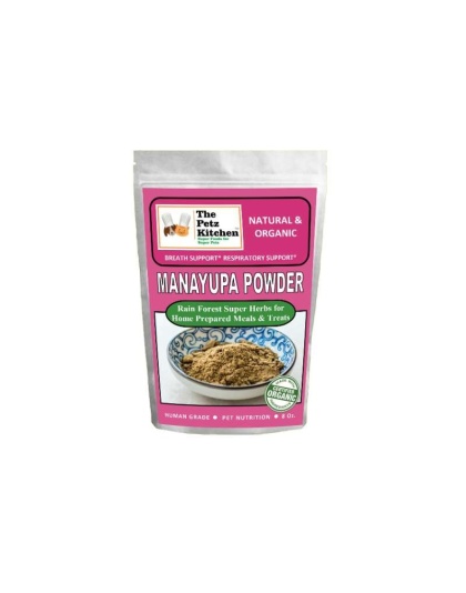 Manayupa Powder - Breath Support & Respiratory Support* The Petz Kitchen For Dogs & Cats* - 8 Oz. Bag