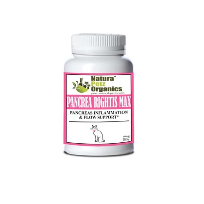 Pancrea Rightis Max Support* Capsules Pancreas Inflammation & Flow Support Dogs Cats* - CAT - 150 caps / 250 mg