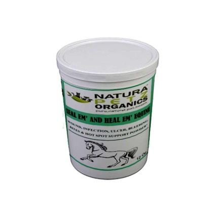 Seal Em And Heal Em Powder Equine* Wound, Infection Ulcer Bite Bleeding & Hot Spot Support* - 12 Oz.