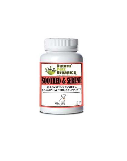 Soothed & Serene - All Systems Anxiety, Calming & Stress Support* Dogs & Catss & Cats* - DOG/ 150 caps / 500 mg /Size 1