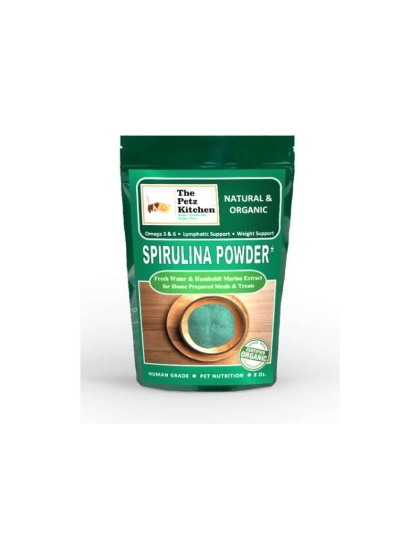 Spirulina* Omega 3 & 6 Lymphatic, Weight & Probiotic Immune Support* The Petz Kitchen - 8 Oz.