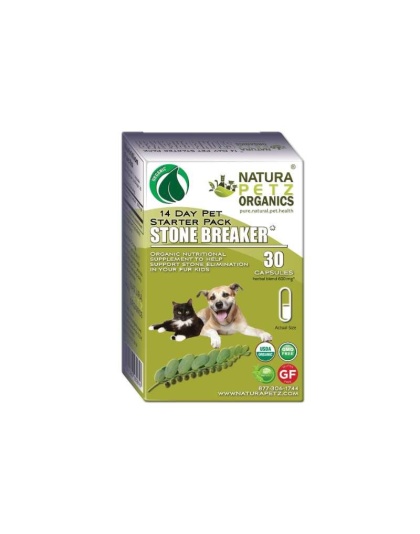 Stone Breaker Starter Pack For Dogs & Cats * - Dog Capsules / Size 1 / Turkey Flavoring