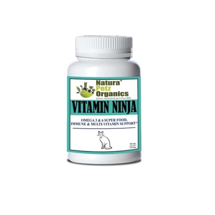 Vitamin Ninja - Omega 3 & 6 Super Food, Immune & Multi-Vitamin Support* - Cat / 150 caps/ 250 mg/ Size 3
