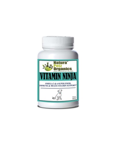 Vitamin Ninja - Omega 3 & 6 Super Food, Immune & Multi-Vitamin Support* - Dog / 150 caps / 500 mg/Size 1