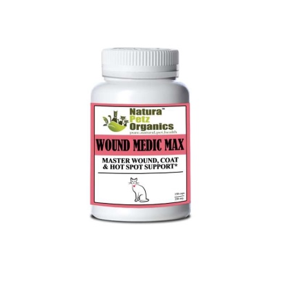 Wound Medic Max Caps* Master Wound, Skin & Coat Support For Dogs & Cats* - CAT 150 caps - 250 mg