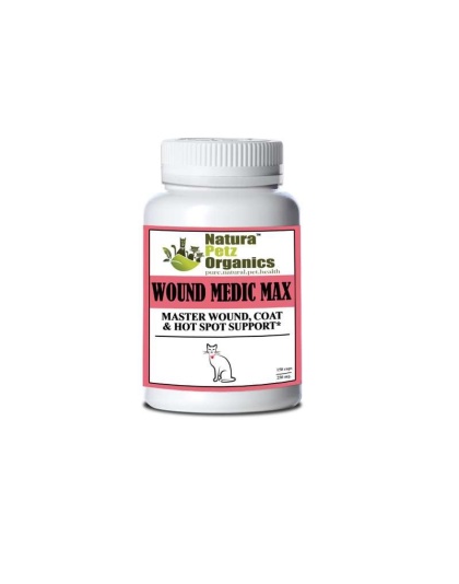 Wound Medic Max Caps* Master Wound, Skin & Coat Support For Dogs & Cats* - CAT 150 caps - 250 mg