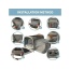 Twilight Gray - Mr. Peanut's Platinum Series Expandable Pet Carrier - 18inLx10.5inWx11inH