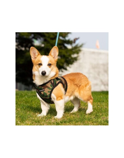 Camo - Mr. Peanut's PupTrek Small Dog/Cat Soft Mesh Step In Harness Vest - XLarge
