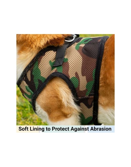 Camo - Mr. Peanut's PupTrek Small Dog/Cat Soft Mesh Step In Harness Vest - XLarge