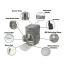 Platinum Gray - Mr. Peanut's Vancouver Series Backpack Pet Carrier for Smaller Cats and Dogs - 17 in L X 11 in W X 11 in H