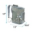 Platinum Gray - Mr. Peanut's Vancouver Series Backpack Pet Carrier for Smaller Cats and Dogs - 17 in L X 11 in W X 11 in H