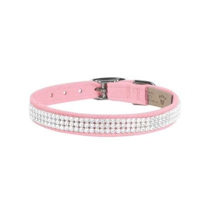 Puppy Pink - Susan Lanci Designs 3 Row Giltmore Crystals Collar - TC