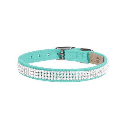 Tiffi Blue - Susan Lanci Designs 3 Row Giltmore Crystals Collar - Small