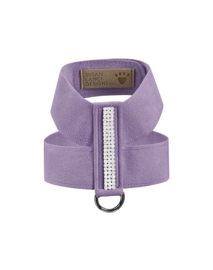 French Lavender - Susan Lanci Designs 3 Row Giltmore Crystals Tinkie Harness - Medium