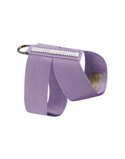 French Lavender - Susan Lanci Designs 3 Row Giltmore Crystals Tinkie Harness - Small