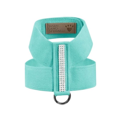 Tiffi Blue - Susan Lanci Designs 3 Row Giltmore Crystals Tinkie Harness - Small