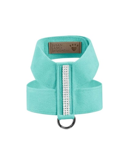 Tiffi Blue - Susan Lanci Designs 3 Row Giltmore Crystals Tinkie Harness - Small