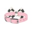 Puppy Pink - Susan Lanci Designs Windsor Check Nouveau Bow Collar - XL