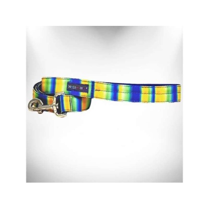 Blue/Green - Tie Dye Dog Leads  - THIN Lead 5/8" width- 5' length