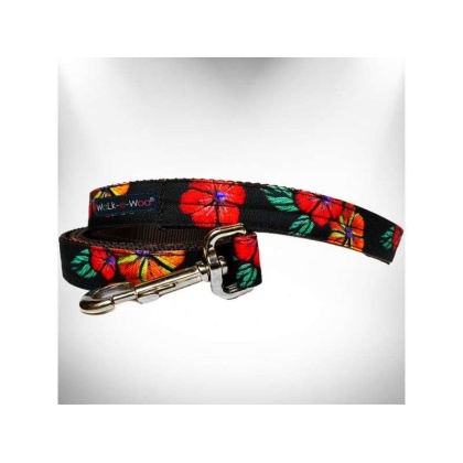 Flowers on Black - Nature-Lover Leads  - REGULAR Lead 1" width- 5' length