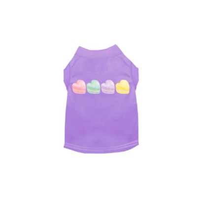 LAVENDER - Macaroon Hearts Dog  - 2X Large