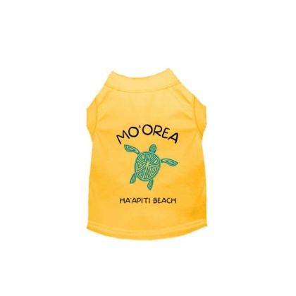 YELLOW - MO'OREA HA'APITI BEACH- Dog  - X Small