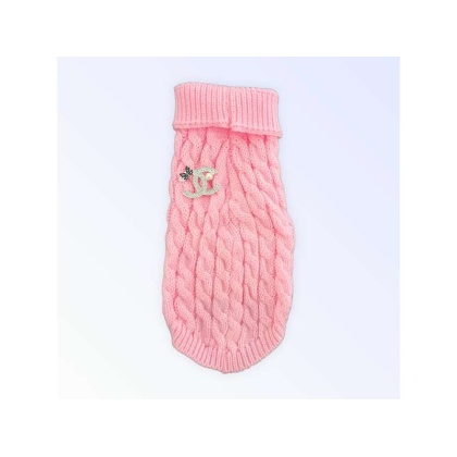 PINK - My Cozy Chewnel Knit Sweater - Small