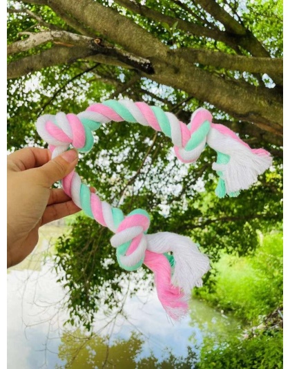 3-Knot Sustainable Dog Chew Rope Toys, Heavy Duty Dog Toys
