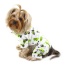 White - Playful Dinosaur Flannel Pajamas - M