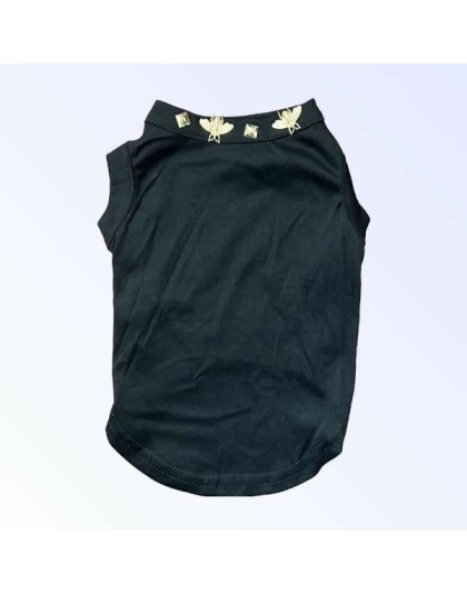 BLACK - Studded Bee Tee - Small