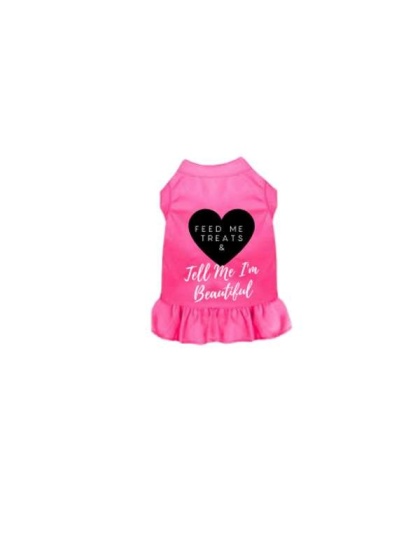 Solid Pink - Feed Me Treats & Tell Me I'm Beautiful - 2X Large