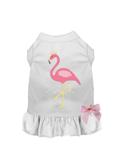 WHITE - Flamingo Princess - 2X Large
