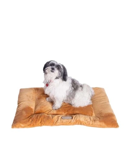 Earth Brown - Armarkat Pet Bed Mat, Dog Crate Soft Pad W Poly Fill Cushion - M