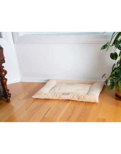 Beige - Armarkat Pet Bed Mat, Dog Crate Soft Pad W Poly Fill Cushion - L