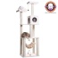 Real Wood B7301 Classic Ivory Cat Tree, 4 Levels With Rope