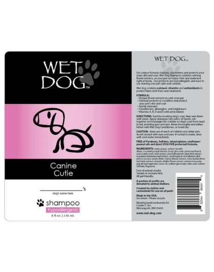 Wet Dog - Canine Cutie Calming Shampoo for Dogs - 8 oz