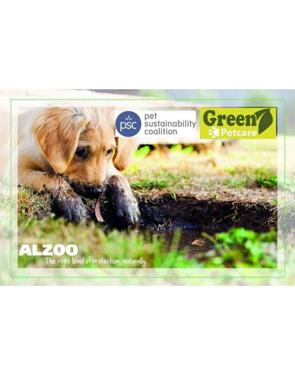 ALZOO Plant-Based Flea and Tick Repellent Shampoo for Dogs, 12oz