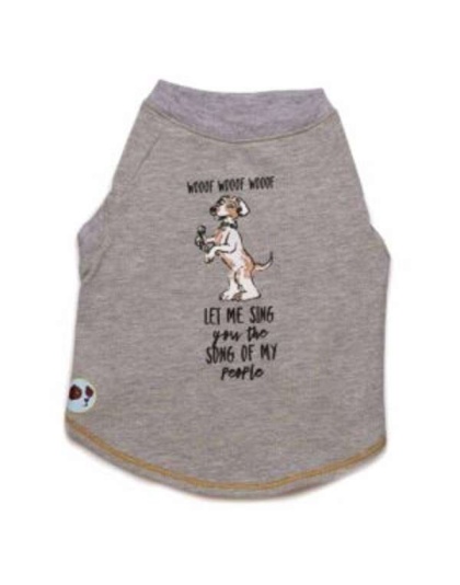 Grey - Let Me Sing the Song of My People Tee - Large