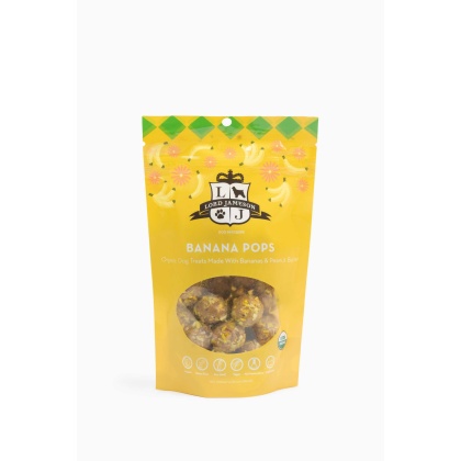 Lord Jameson Banana Pops Organic Soft & Chewy Dog Treats 6oz