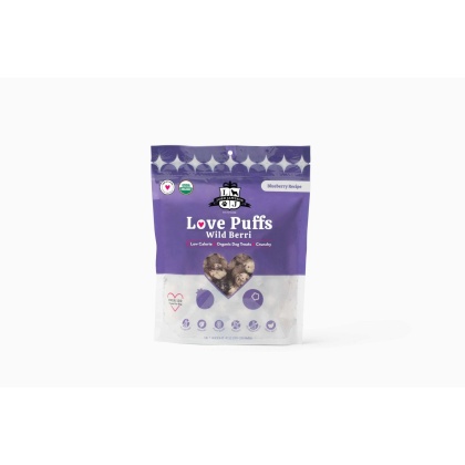 Lord Jameson Love Puffs Wild Berri Organic Crunchy Dog Treats 4oz