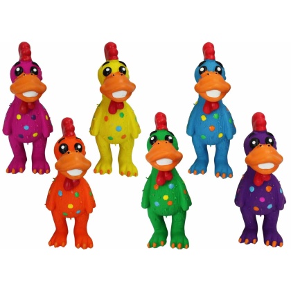 Multipet Globkens Dog Chew Toy Assorted Colors Medium 5.5"