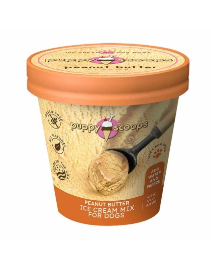Puppy Cake Scoops Ice Cream Mix Peanut Butter Pint Large 4.65oz