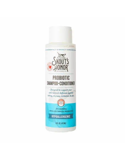Skout's Honor Cat Probiotic Shampoo + Conditioner Fragrance-Free 16oz