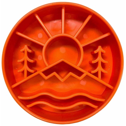 Great Outdoors Orange - SodaPup eBowl Enrichment Slow Feeder Bowl  - 8"